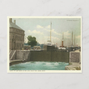 Vintage Sault Ste Marie Postcard