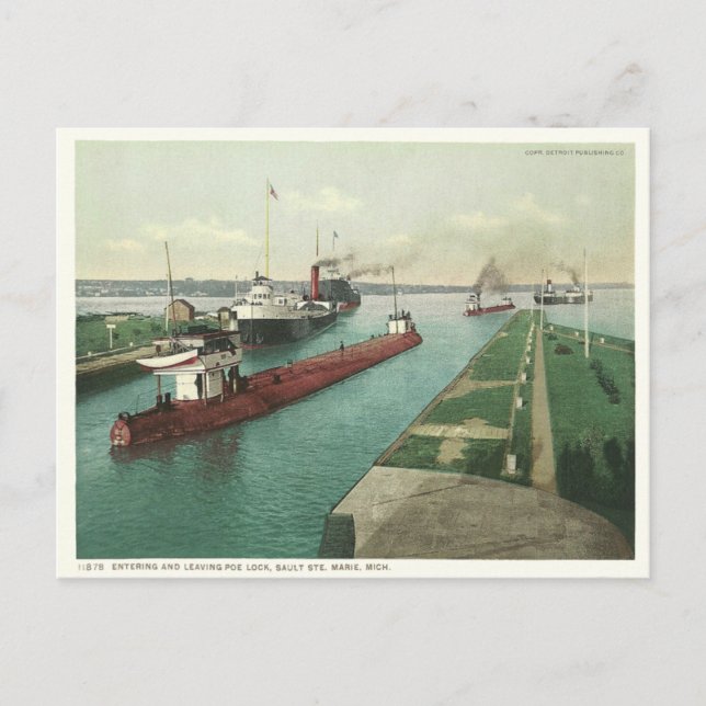 Vintage Sault Ste. Marie Postcard (Front)