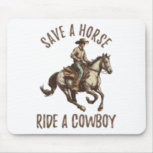 Vintage Save A Horse5 Mouse Pad