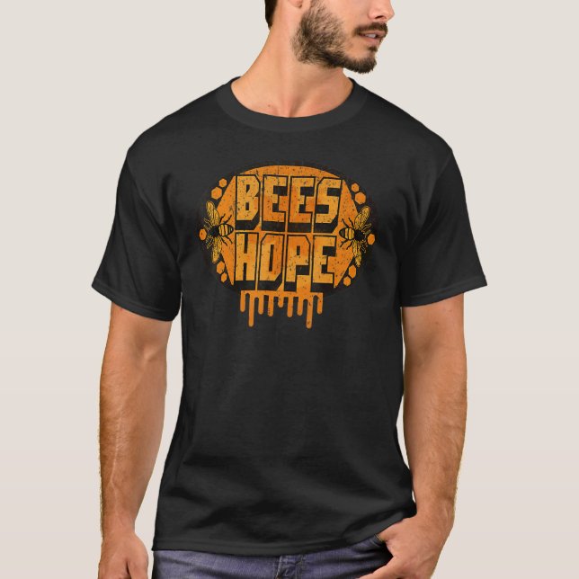 Vintage Save Bees Hope 1 T-Shirt (Front)