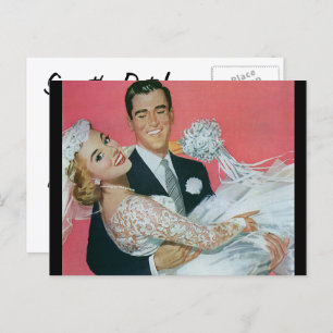 Vintage Save the Date! Announcement Postcard