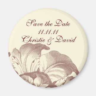 Vintage Save the Date Magnet