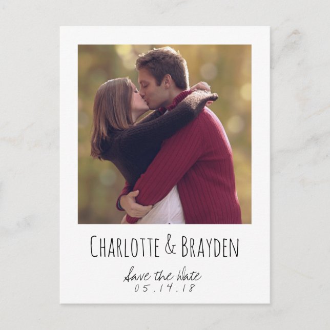 Vintage Save the Date Postcard (Front)