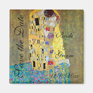 Vintage Save the Date! The Kiss by Gustav Klimt Magnet