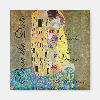 Vintage Save the Date! The Kiss by Gustav Klimt Magnet
