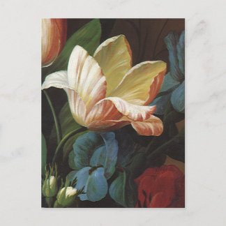 Vintage Save the Date! Victorian Tulip Flowers Announcement Postcard