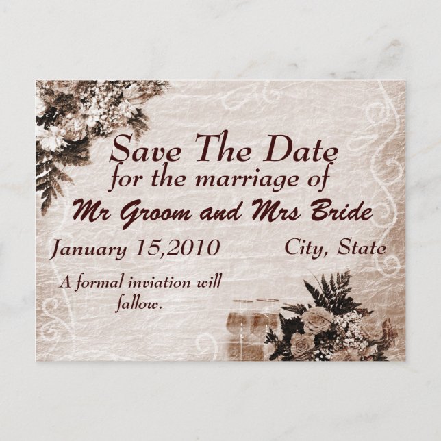 Vintage Save the Day PostCard (Front)