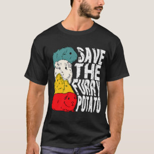 Vintage Save The Furry Potato Domestic Guinea Pig T-Shirt