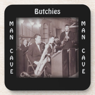 Vintage Saxophone Photo Man Cave CUSTom  Coaster