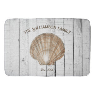 Vintage Scallop Shell Bath Mat