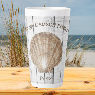 Vintage Scallop Shell Latte Mug