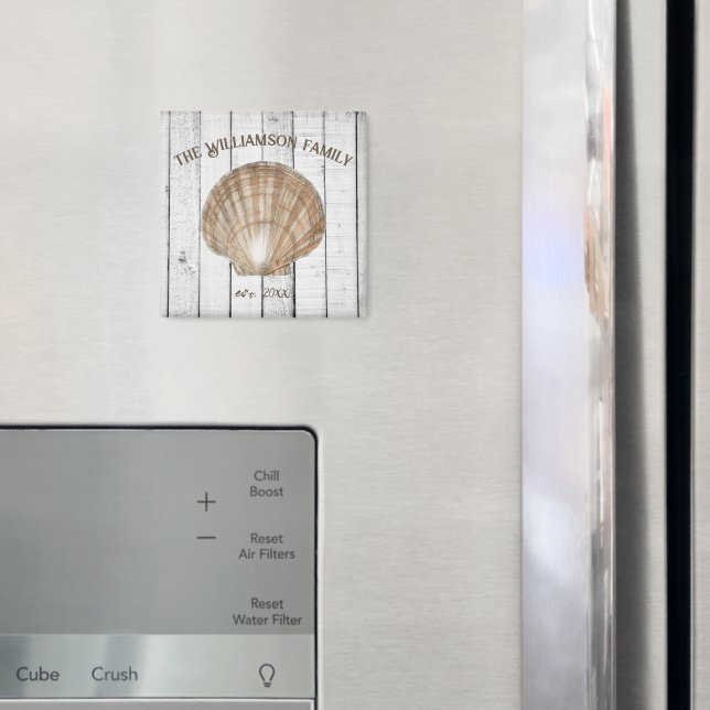 Vintage Scallop Shell Magnet (In Situ (Fridge))