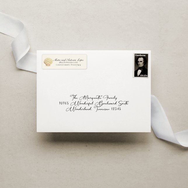 Vintage Scallop Single Seashell Wedding (Creator Uploaded)