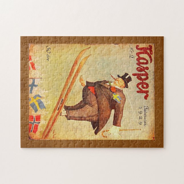 Vintage Scandinavian Cigar Ad Jigsaw Puzzle (Horizontal)