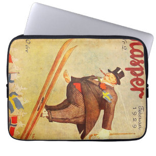 Vintage Scandinavian Cigar Ad Label Laptop Sleeve