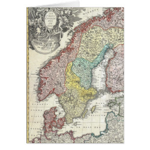 Vintage Scandinavian Map