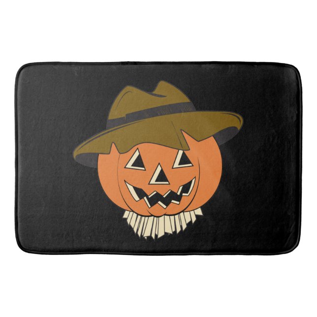 Vintage Scarecrow Bath Mat (Front)