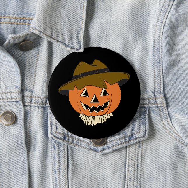 Vintage Scarecrow  Button (In Situ)