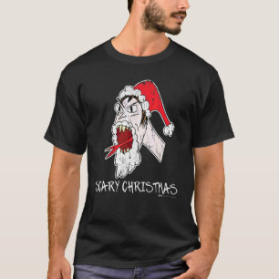 Vintage Scary Christmas Snake Tongued anti     T-Shirt