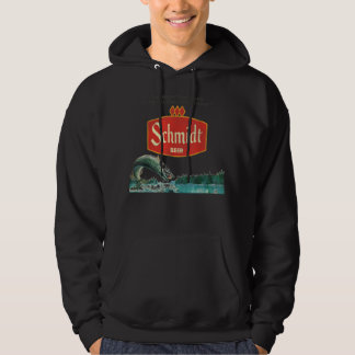 Vintage Schmidt Beer Retro Defunct Fishing Nature  Hoodie