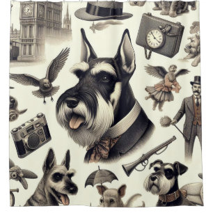 Vintage Schnauzer Illustration