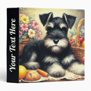 Vintage Schnauzer Painting Binder