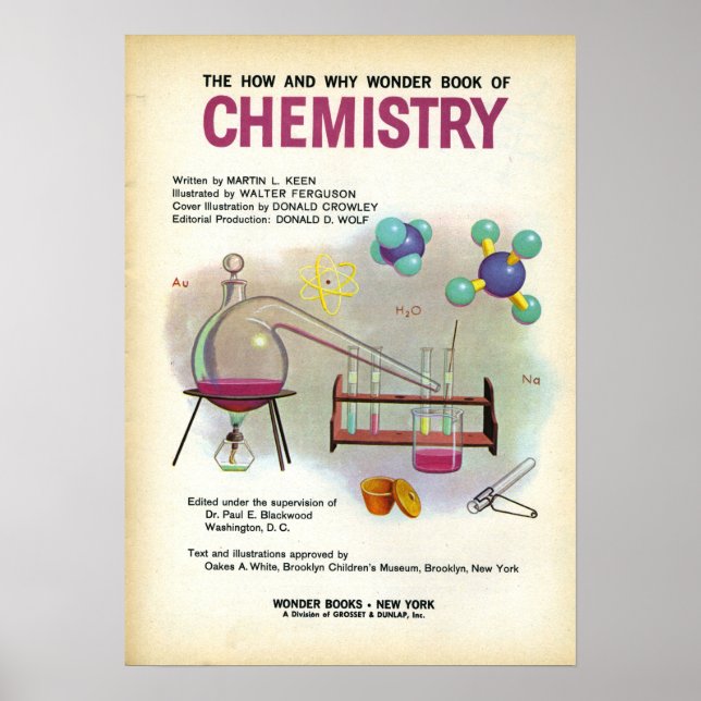 Vintage School Chemistry Education Poster (Front)