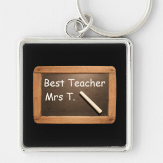 Vintage School Slate - Best Teacher Personalized Keychain