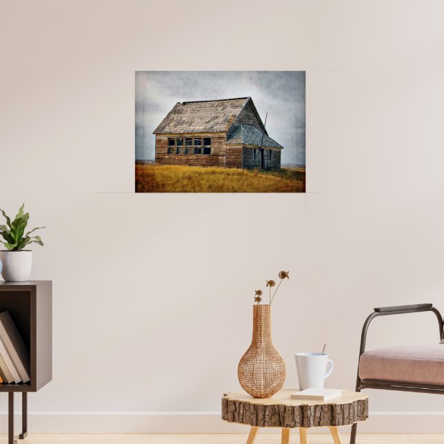 Vintage Schoolhouse Poster Print (Living Room 3)