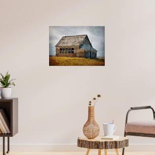 Vintage Schoolhouse Poster Print