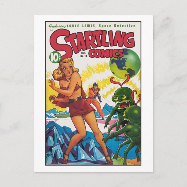 Vintage Sci Fi, 1947 Postcard (Front)