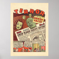 Vintage Sci-Fi Adventure Terror of the Green Faces