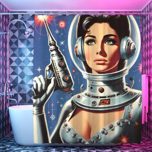 Vintage Sci-fi Astronaut Girl