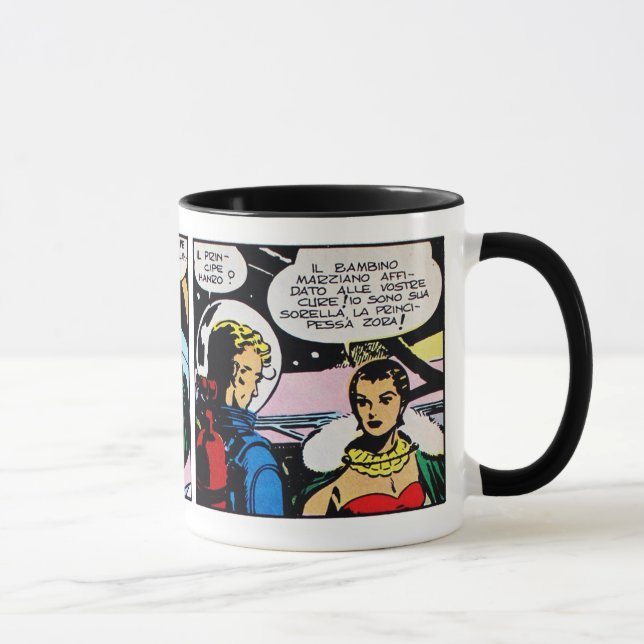 Vintage Sci-Fi comic strip Mug (Right)