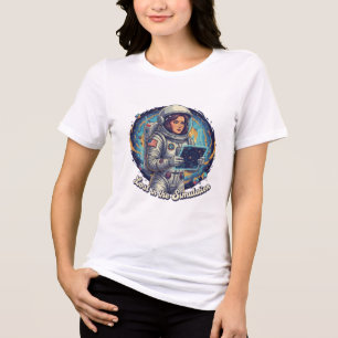 Vintage Sci-Fi: Lost Astronaut Tri-Blend Shirt