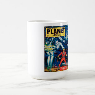 VINTAGE SCI FI MAGAZINE MIDCENTURY ORIGINAL COFFEE MUG