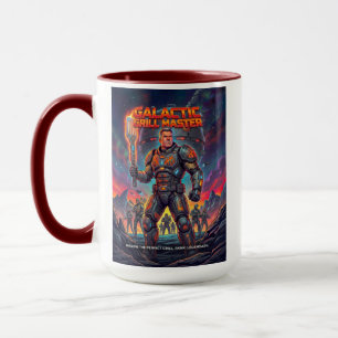 Vintage Sci-Fi Tactical Grill Soldier Parody Mug