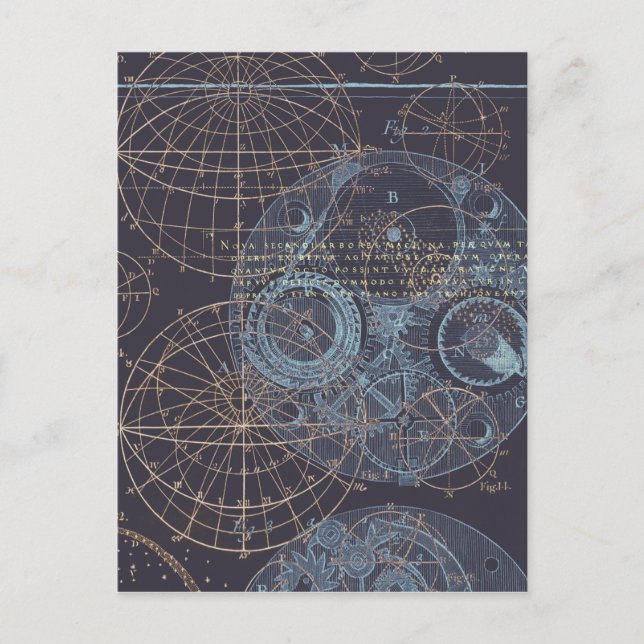 Vintage Science Book Illustration Postcard (Front)