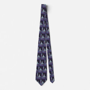 Vintage Science Fiction Aliens Wave to Rocket Tie