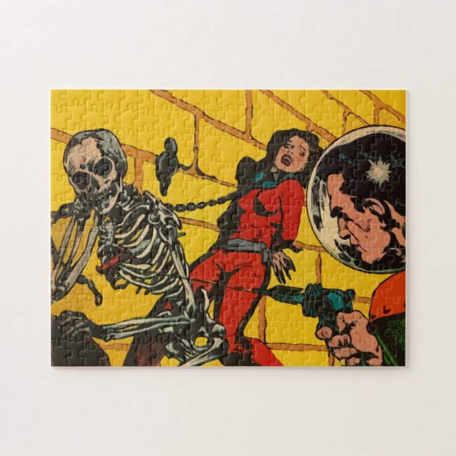 Vintage Science Fiction Comic Art Jigsaw Puzzle (Horizontal)