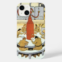 Vintage Science Fiction, Labratory Scientists Eat