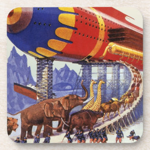 Vintage Science Fiction, Noah's Ark Wild Animals Coaster
