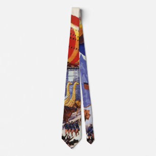 Vintage Science Fiction, Noah's Ark Wild Animals Tie