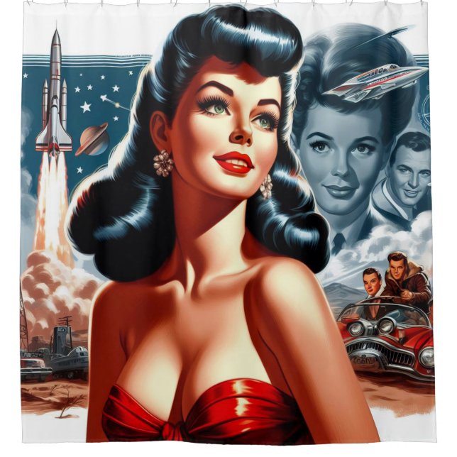 Vintage Science Fiction Pin-up (Front)