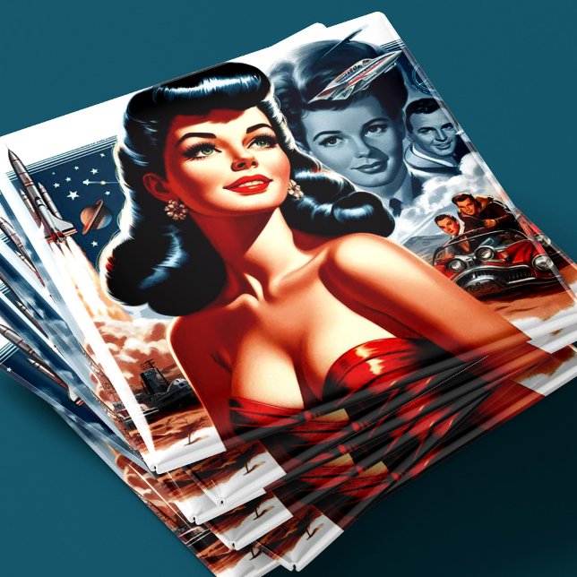 Vintage Science Fiction Pin-up Magnet (Creator Uploaded)