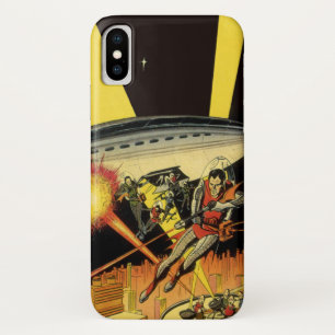Vintage Science Fiction, Sci Fi Aliens from UFO iPhone X Case