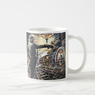 Vintage Science Fiction Sci Fi Futuristic Machines Coffee Mug