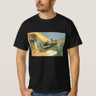 Vintage Science Fiction Steampunk Convertible Car T-Shirt