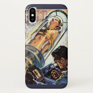 Vintage Science Fiction, Woman Lab Experiment Case-Mate iPhone Case
