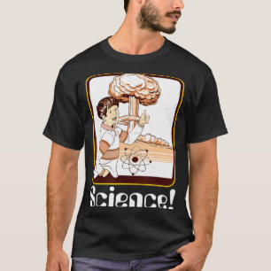 Vintage Science Gift Funny Atomic Bomb Retro Nerd T-Shirt